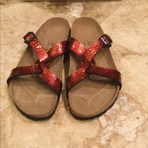 Birkenstock’s ruby red